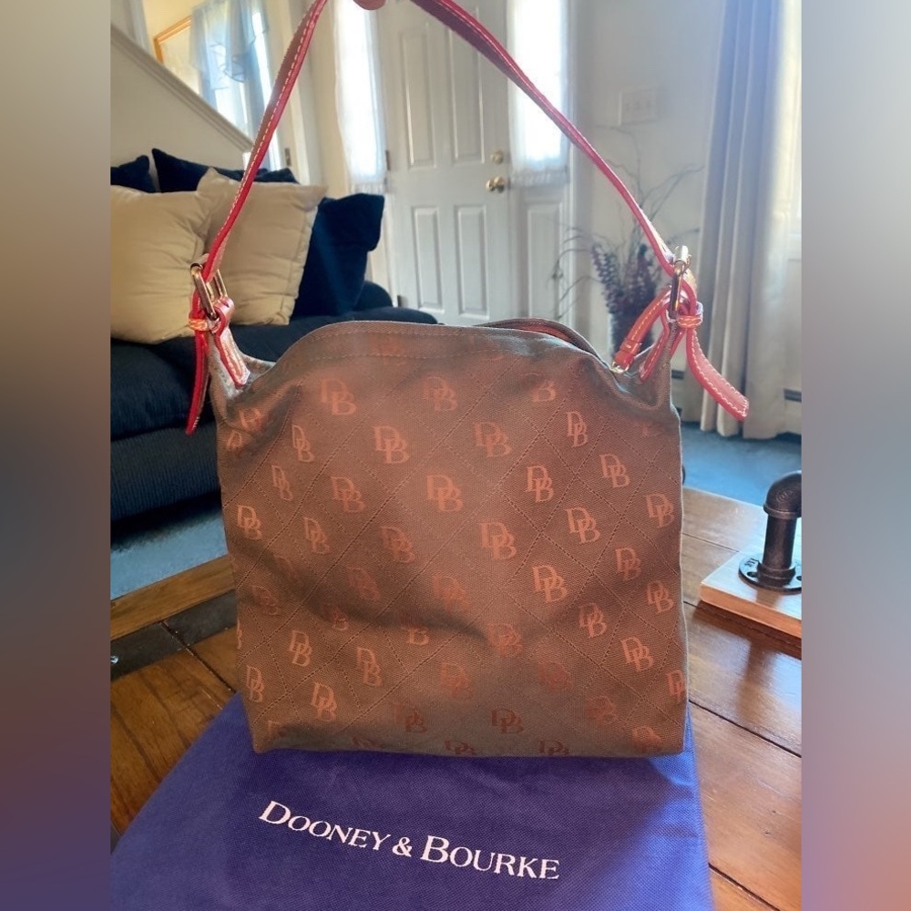 Authentic Dooney & Bourke Green Signature Bag